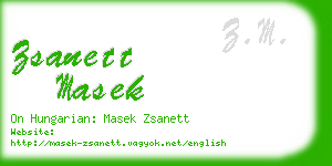 zsanett masek business card